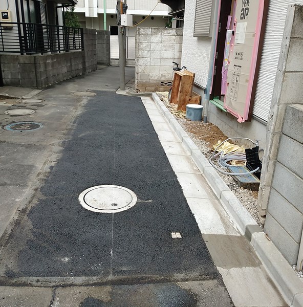 狭あい道路（セットバック）工事完了 